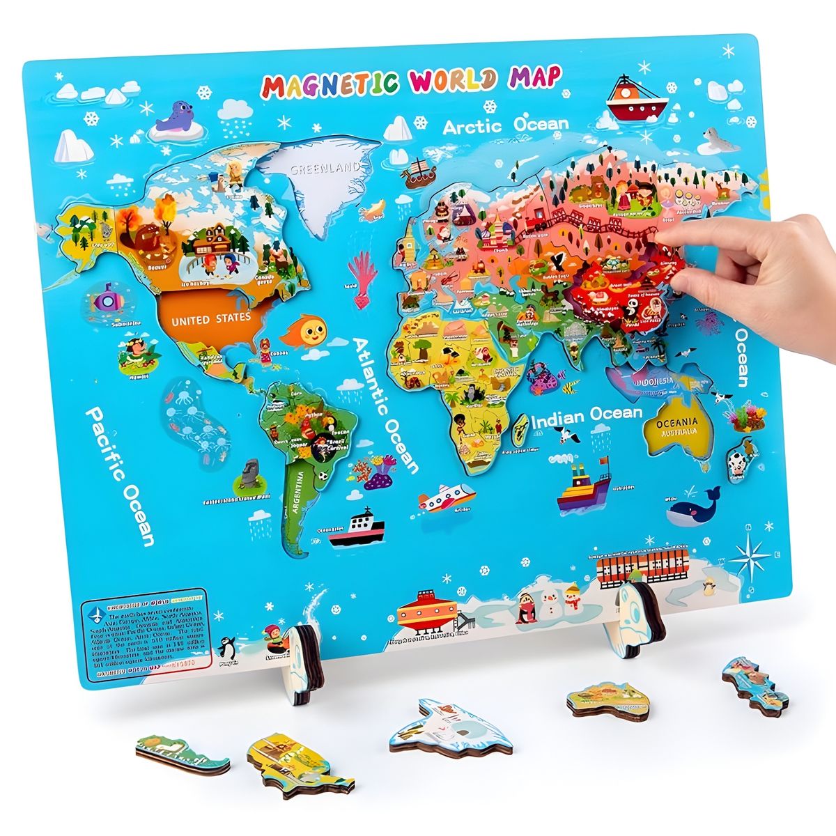 PELLITOS - MAPA MUNDIAL MAGNETICO COGNITIVO VERSION INGLES