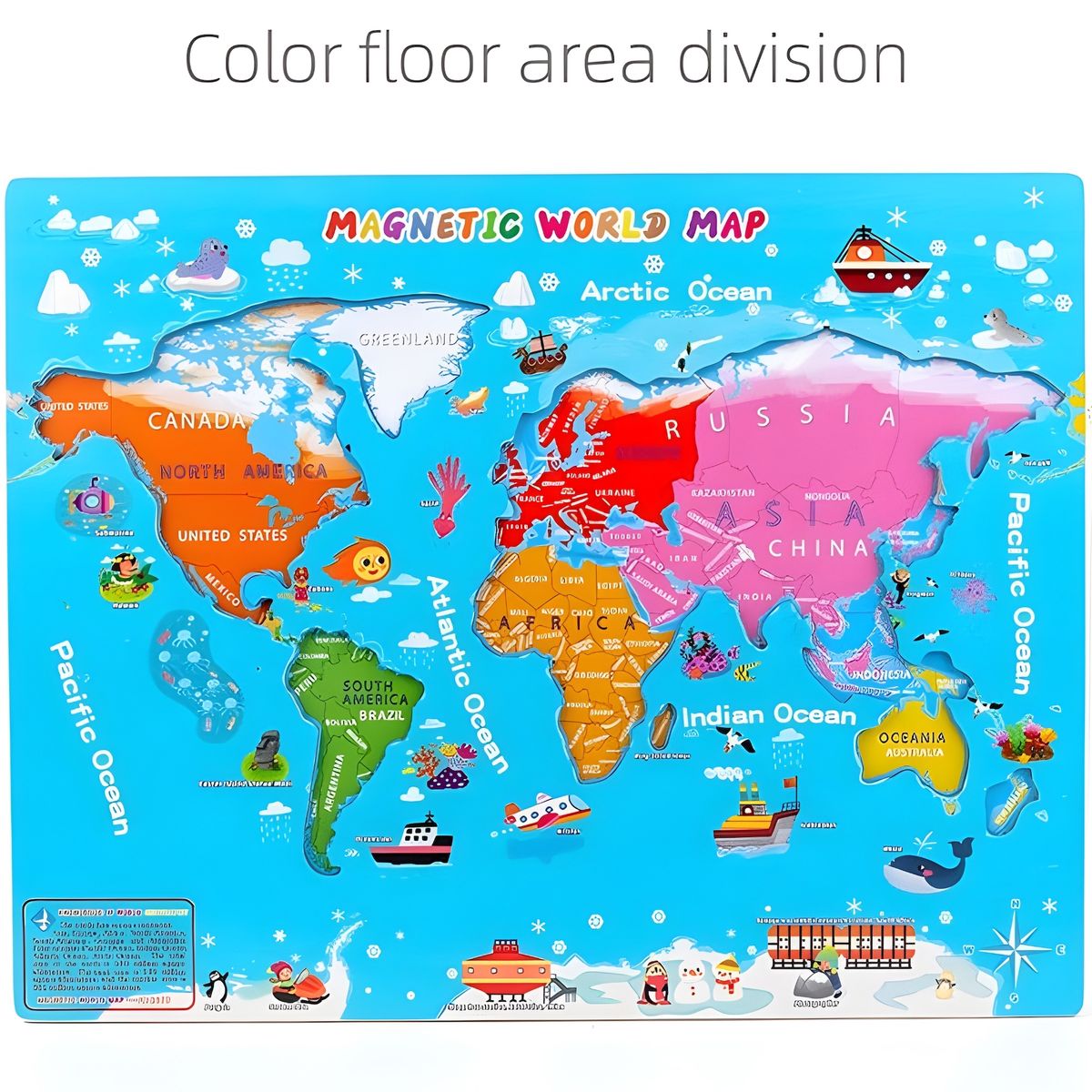 PELLITOS - MAPA MUNDIAL MAGNETICO COGNITIVO VERSION INGLES