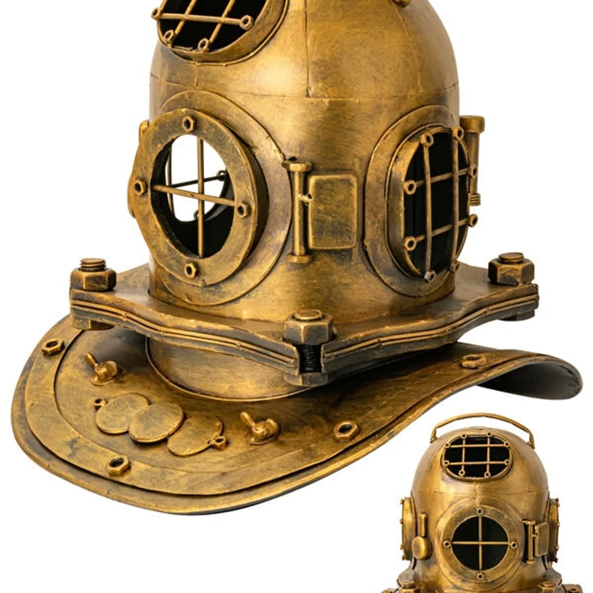 VGO - Escafandra grande metálica vintage