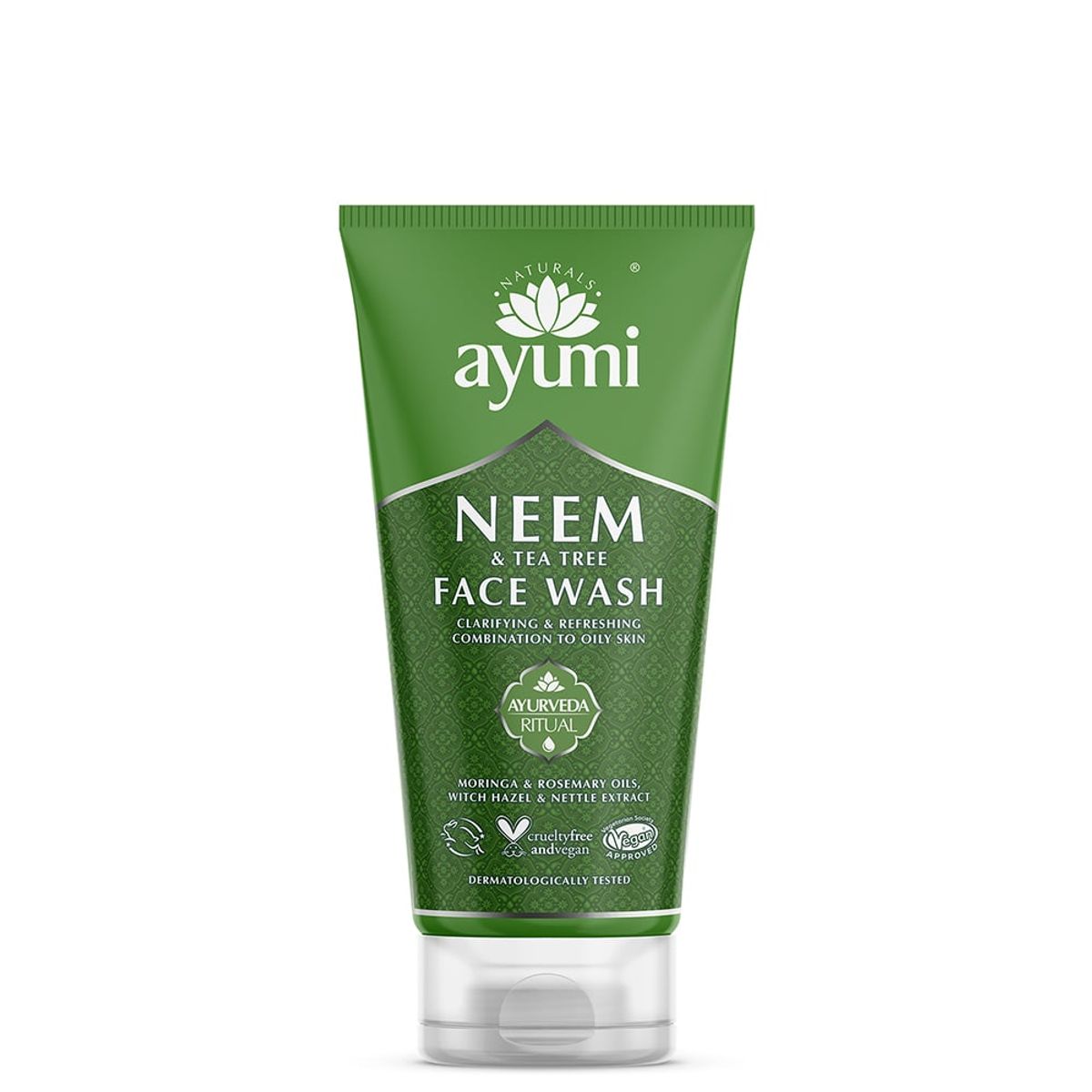 AYUMI - Limpiador facial con árbol de té y neem ayurveda