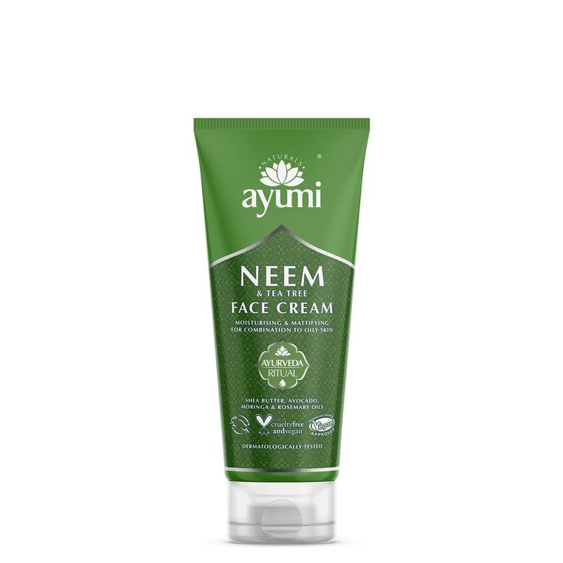 AYUMI - Crema facial con árbol de té y neem ayurveda