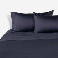 Sábana 400 Hilos Algodón Suvin Sergio Arias King Navy