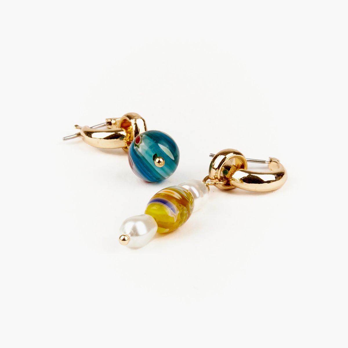 LOUNGE - Aros Argollas Colgantes Resina Lounge Dorado LOUNGE