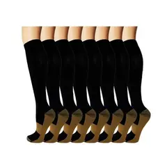 EVERSO - Pack 2 Calcetines de Compresion con fusion de cobre