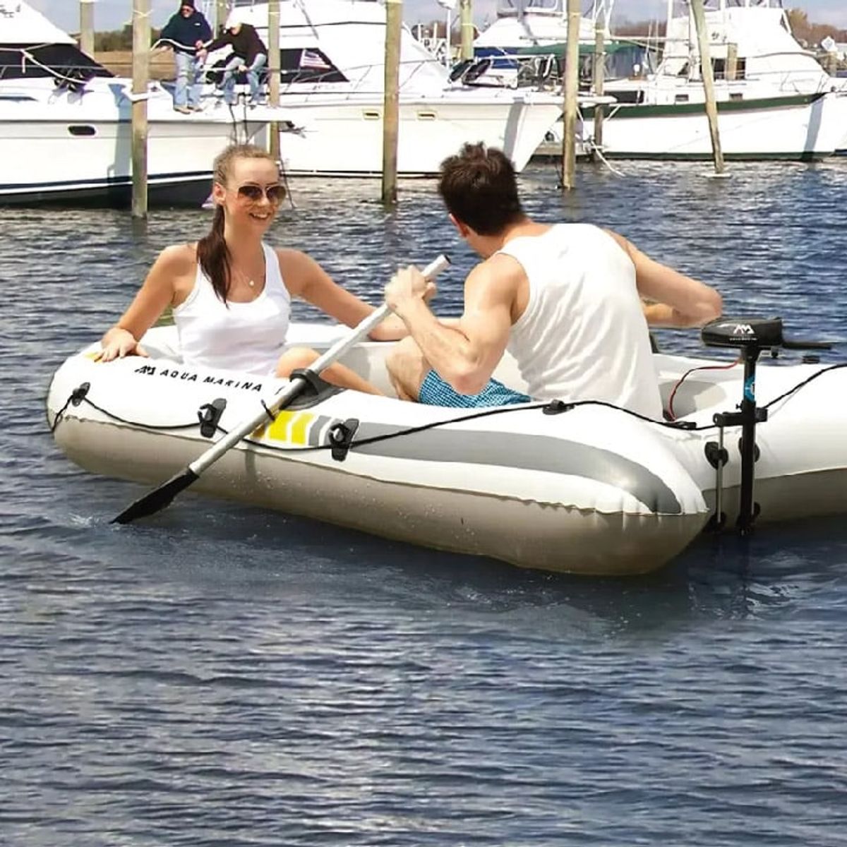 AQUA MARINA - Bote Inflable Motion + Motor eléctrico  Aqua Marina