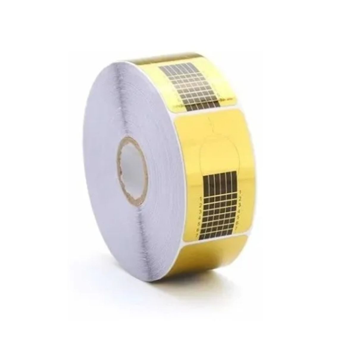 GENERICO - Rollo De Papel Molde Para Uñas Dorado 500 Pcs