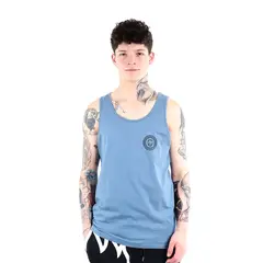 SPITFIRE - Polera sin mangas tank top celeste big head street culture season