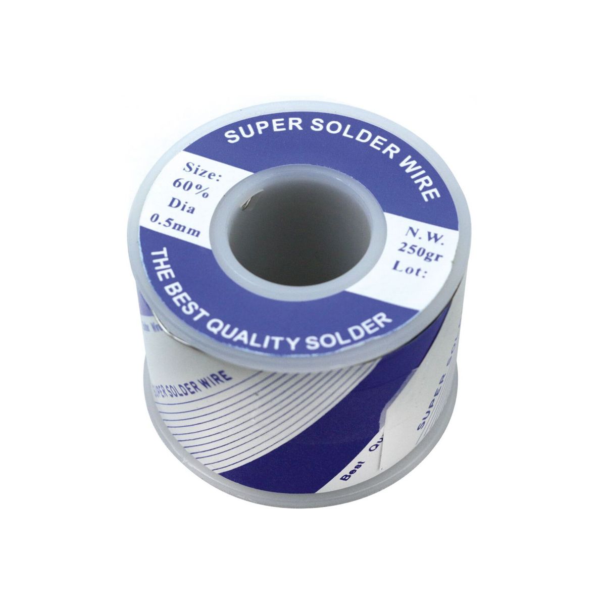 GENERICO - Soldadura Estaño 05mm 6040 250grs Golden