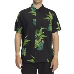 BILLABONG - Camisa M/C Hombre Kamea Jungle Negro