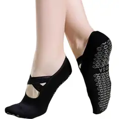 EVERSO - Pack 2 Pares Calcetines Antideslizantes Yoga Pilates Mujer