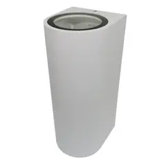 DRL LIGHTING - Apliqué semi circular bidireccional 2 luces GU10 50W gris claro
