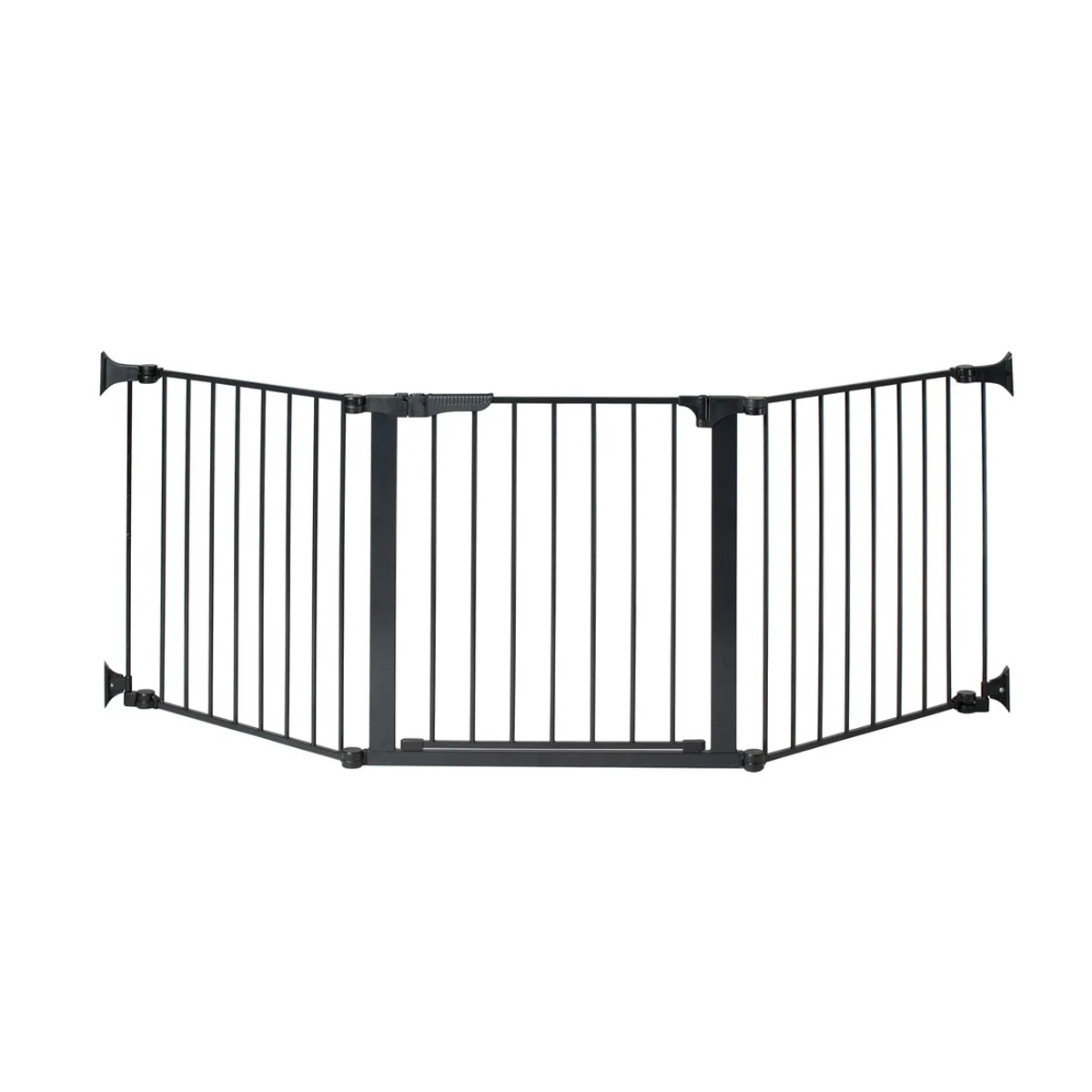 KIDCO - Puerta de Seguridad Autoconfigurable con Cierre Automático (210 cm) - Negro