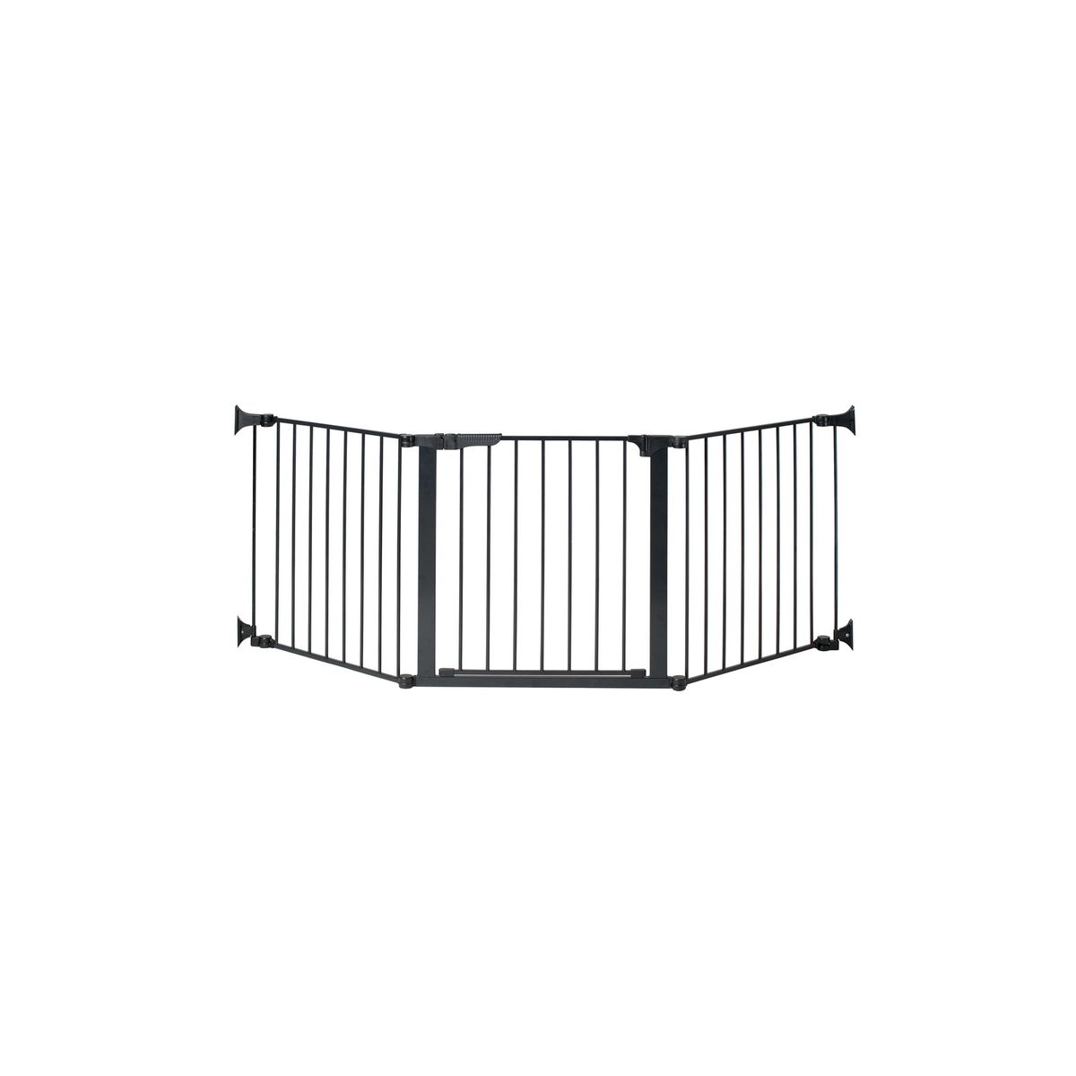 KIDCO - Puerta de Seguridad Autoconfigurable con Cierre Automático (210 cm) - Negro