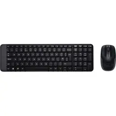 LOGITECH - Kit Teclado y Mouse MK220 Inalámbricos Negro