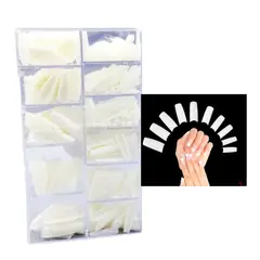 SWEET - TIPS PARA EXTENSION UÑAS PUNTA CUADRADA SET DE 500 PIEZAS