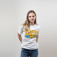 Polera Mc Mujer Wonder Woman Blanco
