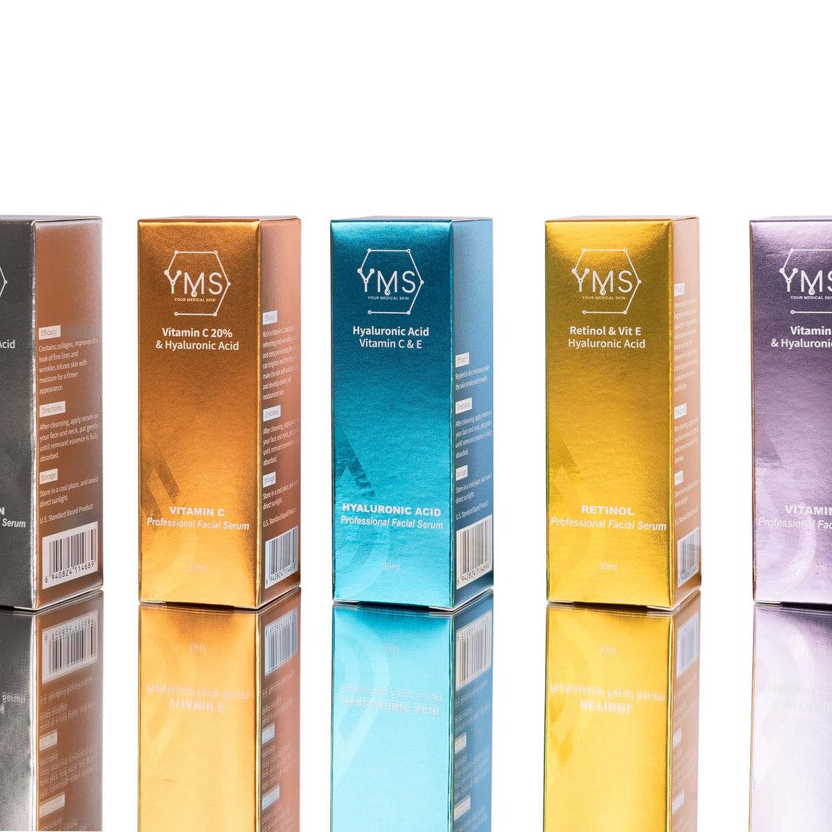 YOUR MEDICAL SKIN - 5 Serum YMS Acido Hialuronico Vitamina C Retinol Colageno