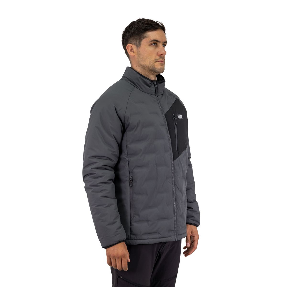 HARDWORK - Parka Insulada HW Explorer S/Gorro Hombre Carbon Grey
