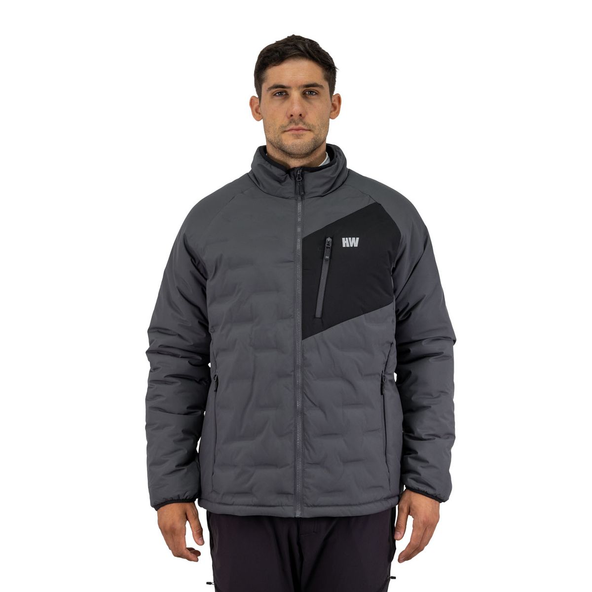 HARDWORK - Parka Insulada HW Explorer S/Gorro Hombre Carbon Grey