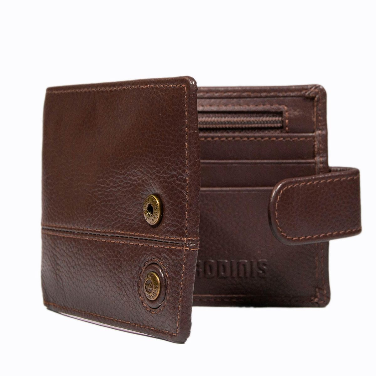 GINO RODINIS - Billetera de hombre Capri 986 Café  Gino Rodinis