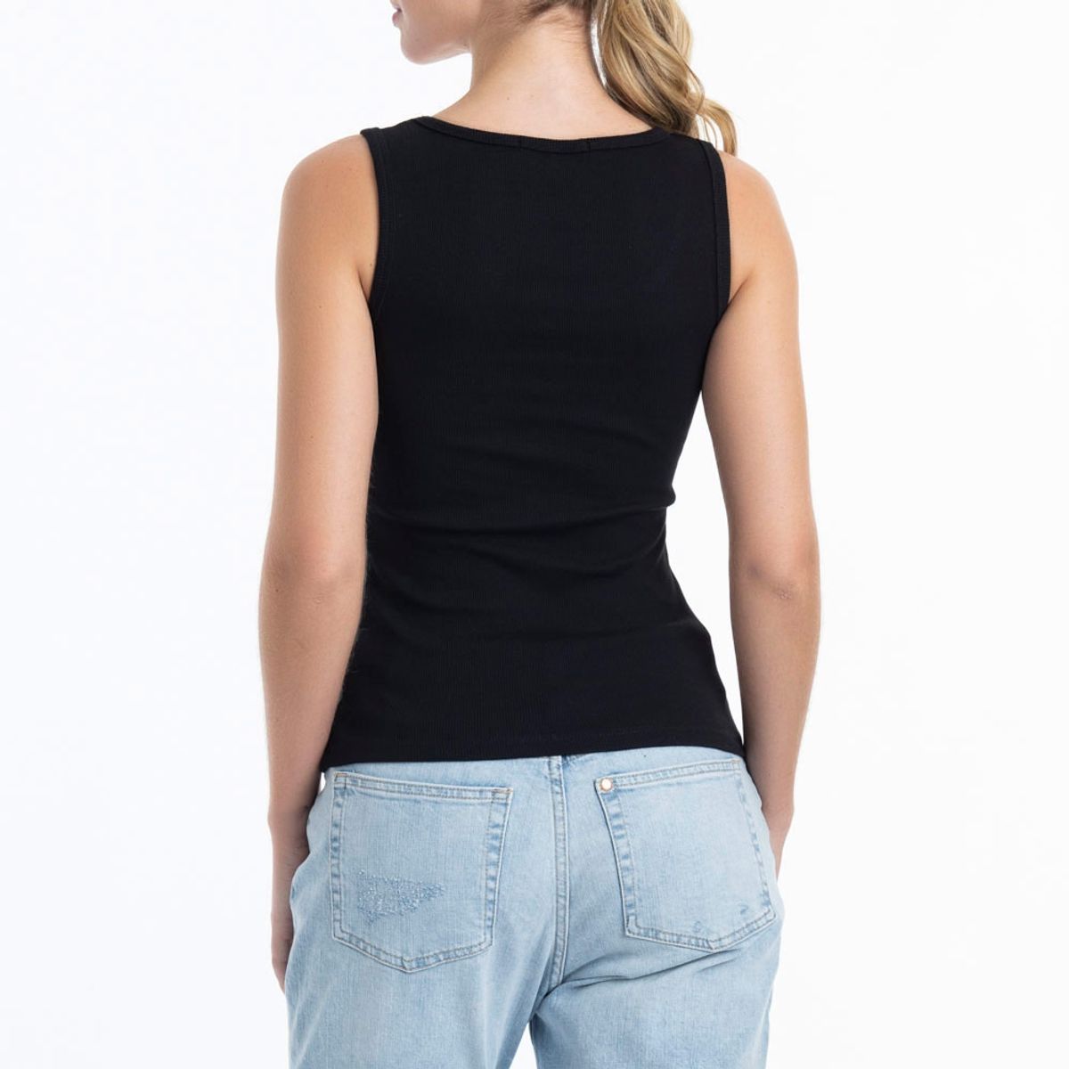 LADY GENNY - CAMISETA ALGODON RIB SIN MANGA