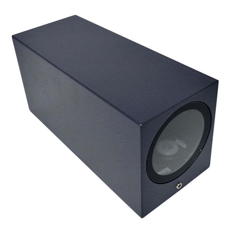 DRL LIGHTING - Aplique bidireccional cubo 2 luces GU10 50W gris oscuro