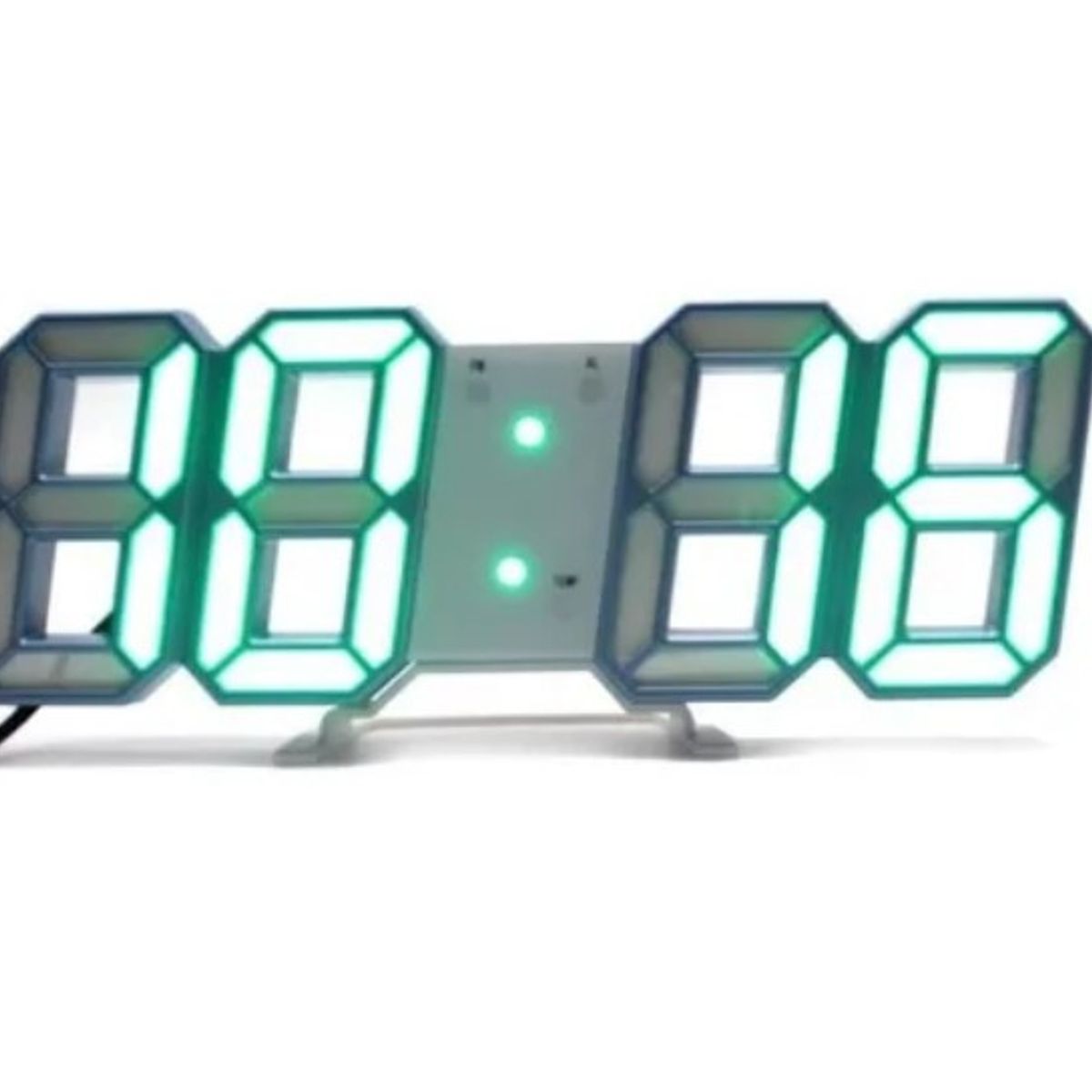 OFERTABKN - Reloj Despertador Brillante Digital 3d De Mesa Y Pared Luz Verde
