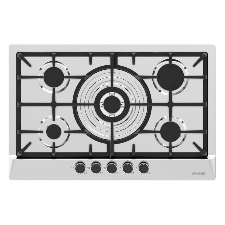 GRONER Encimera A Gas Inox Deluxe 5Q