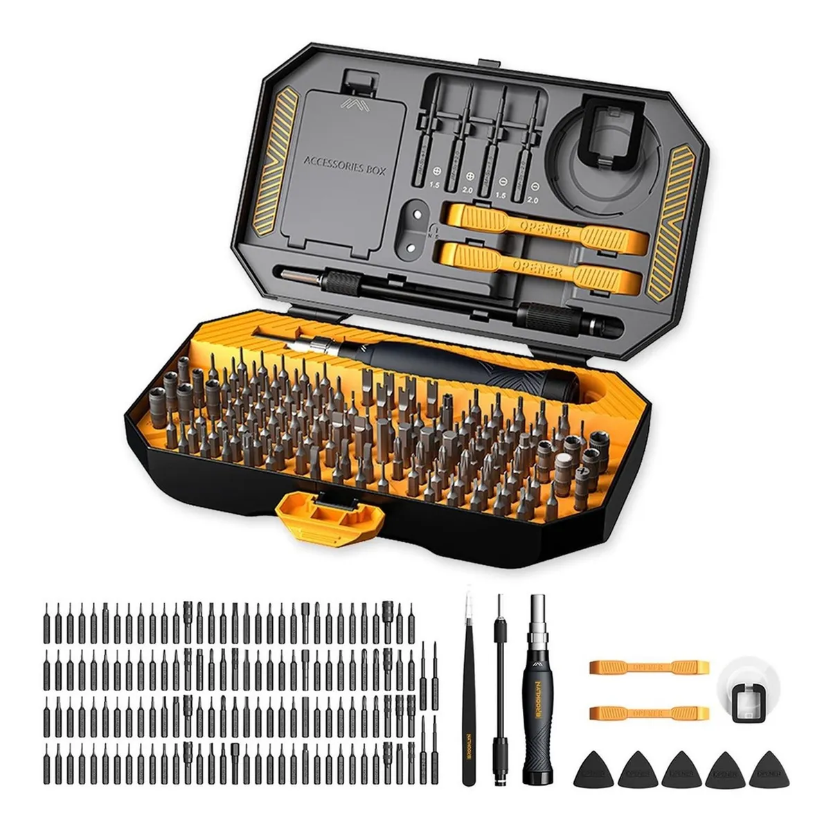 BROOKLYN - Set Destornillador De Precision Brooklyn Juego 143 Piezas