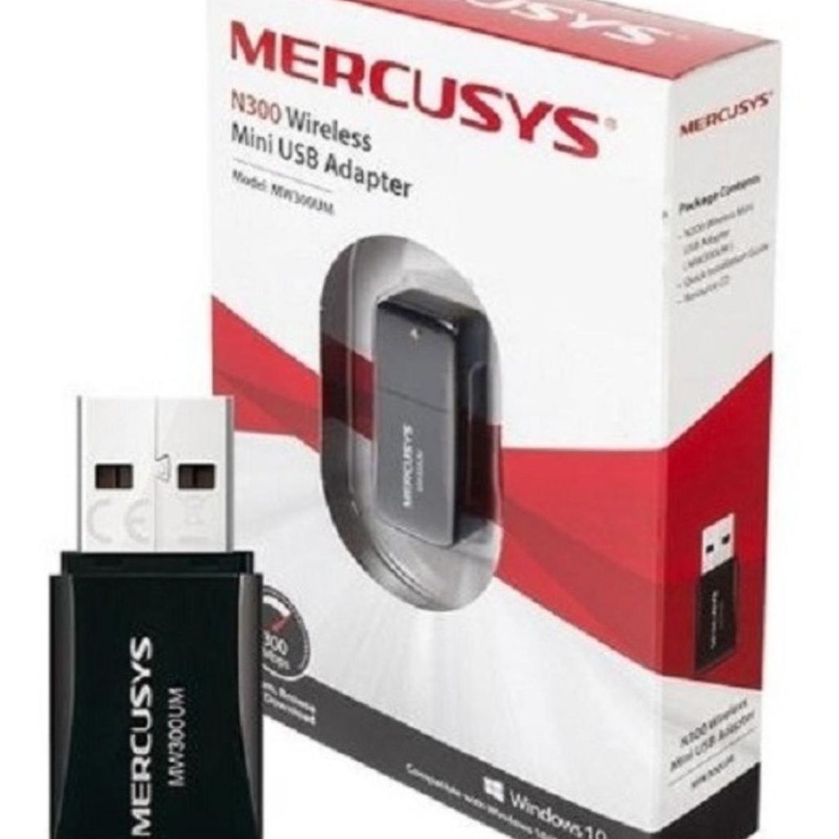 MERCUSYS - TARJETA USB WIFI MERCUSYS MINI USB 300M MW300UM