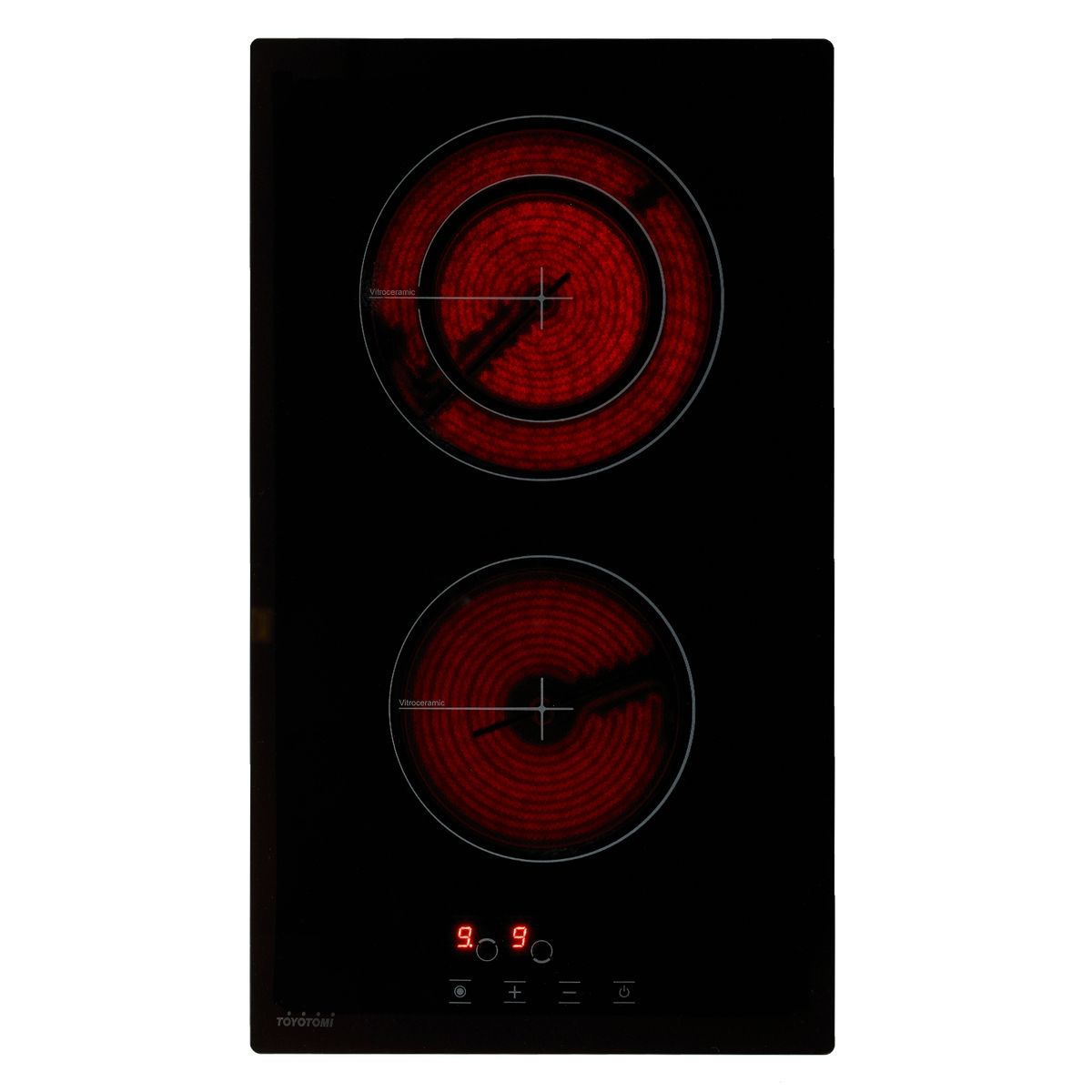 TOYOTOMI - Encimera Eléctrica Toyotomi Vitrocerámica 30 cm EEV-30