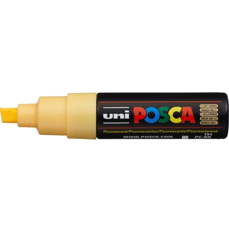 UNI POSCA - Uni Posca Marcador 8k  Original Japonés NARANJA CLARO FLUOR