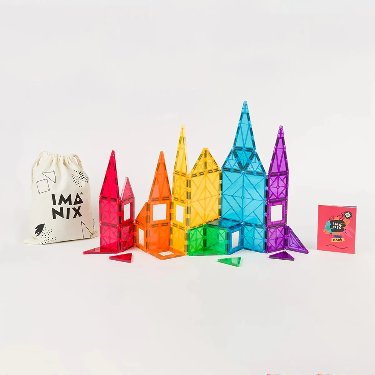 IMANIX - Imanix Juego 60 Piezas Magnéticas