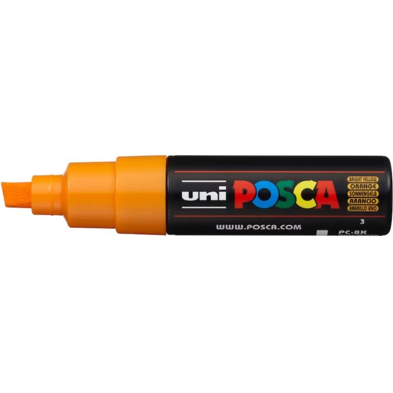 UNI POSCA - Uni Posca Marcador 8k - Original Japonés AMARILLO VIVO