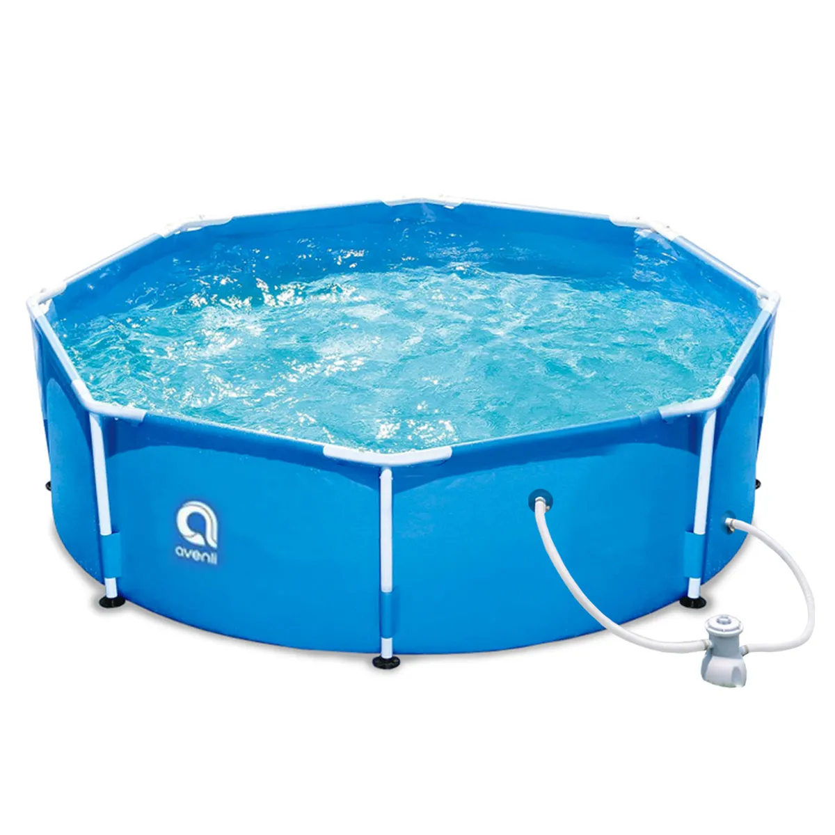 AVENLI - Piscina con Filtro 6125 L 76x360 cm Celeste