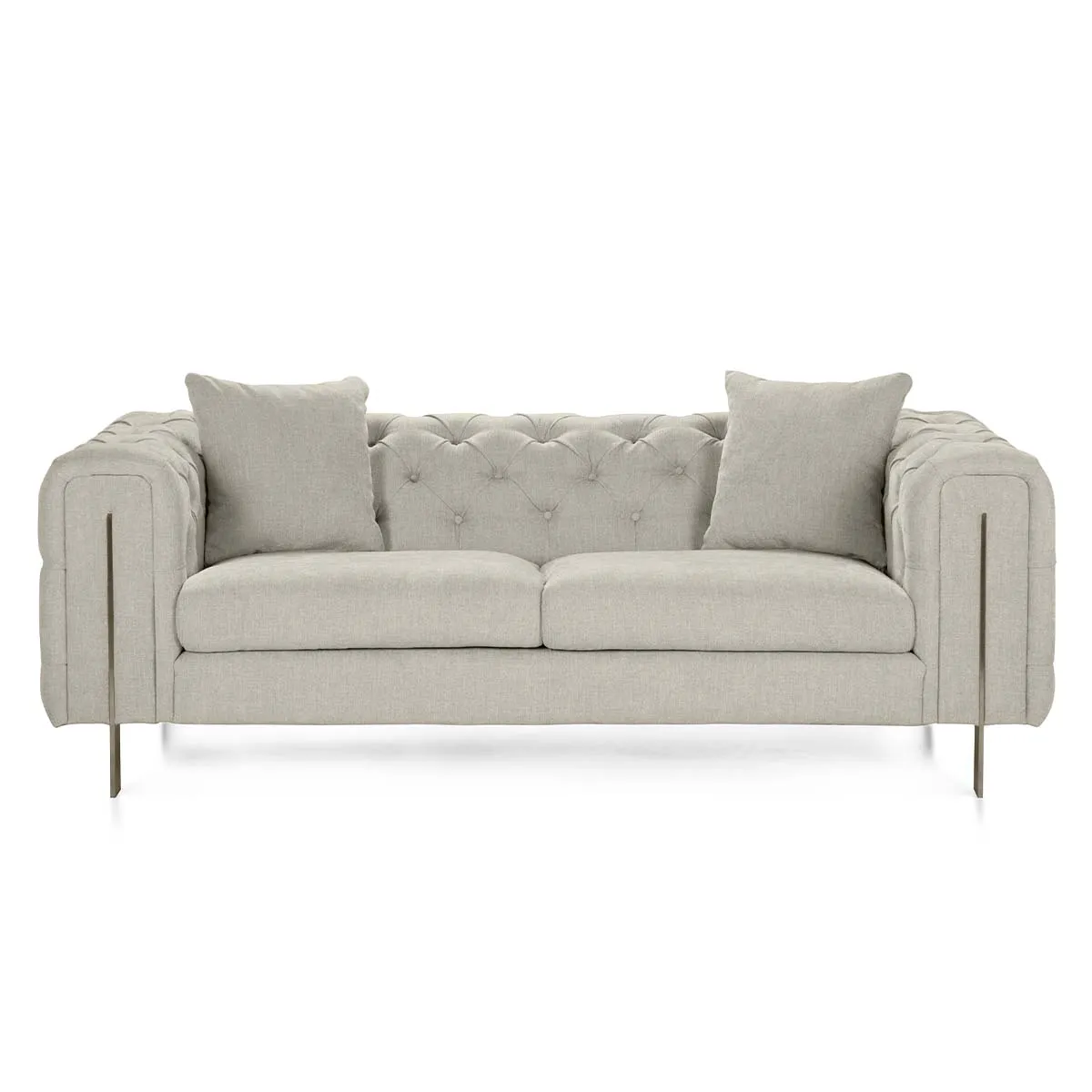 ROSEN - Sofá Rosen Allerton 3 Cuerpos Tela Blanco