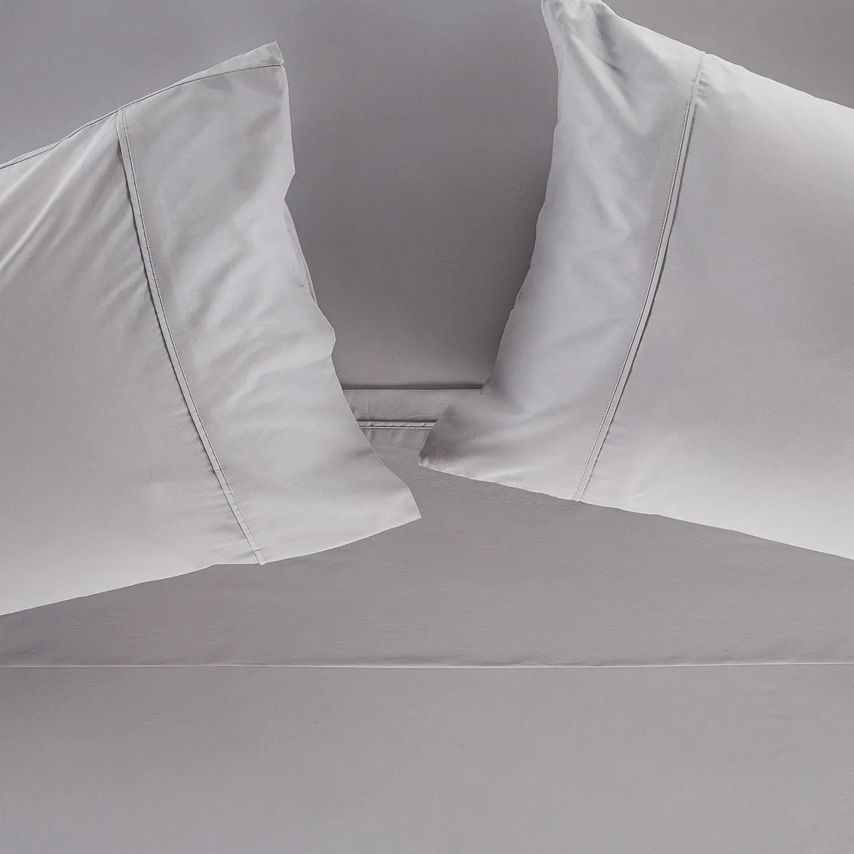 ROSEN - Sábana Rosen 200 Hilos Algodón Lisa Plata 1,5 Plazas