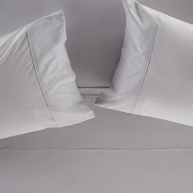 ROSEN - Sábana Rosen 200 Hilos Algodón Lisa Plata 1,5 Plazas