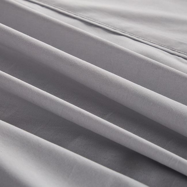ROSEN - Sábana Rosen 200 Hilos Algodón Lisa Plata 1,5 Plazas