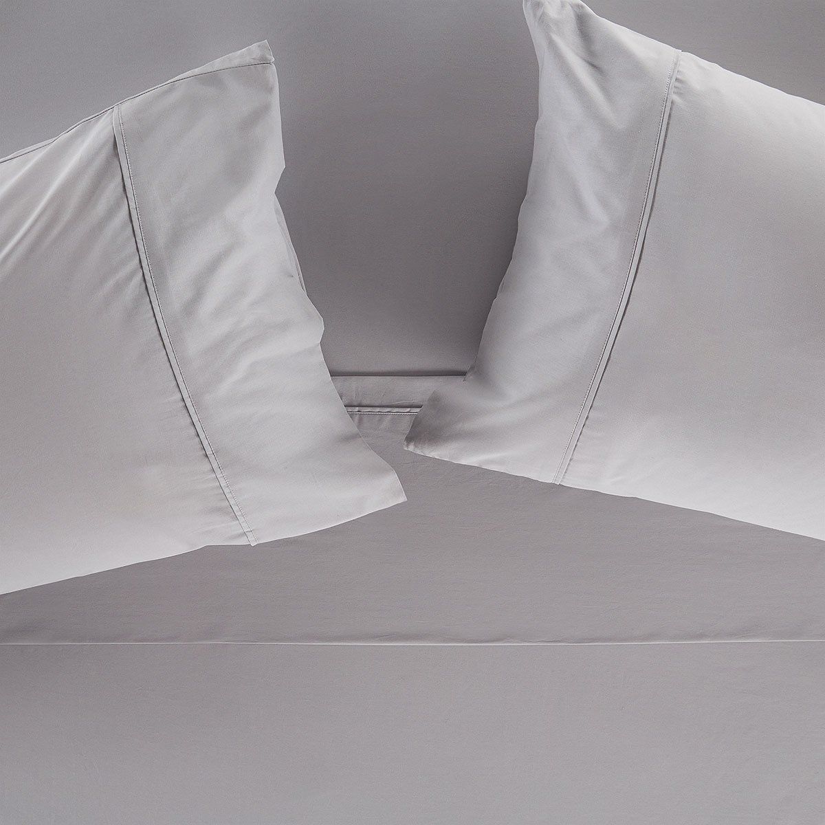 ROSEN - Sábana Rosen 200 Hilos Algodón Lisa Plata Súper King