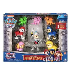 PAW PATROL - - Set 8 Figuras Rescue Knights Cachorros + Ryder