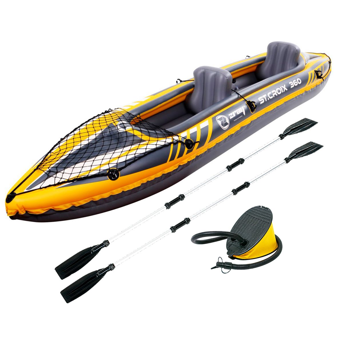 ZRAY SPORTS - Kayak 2 Personas 52x78x350 cm Amarillo