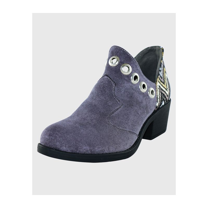 DINASTELLA - Botin ojetillos origen gris Danicolle