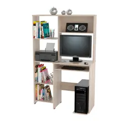 INVAL - Escritorio para PC color Arena 150cm x 100cm x 40 cm