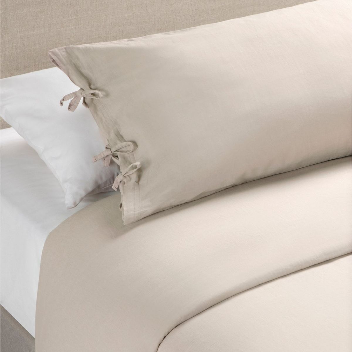 ROSEN - Funda Plumón Rosen Lino-Algodón Pure Liso 1 Plaza Arena