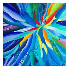 GENERICO - Cuadro pintura acrílico sobre tela Objetivo