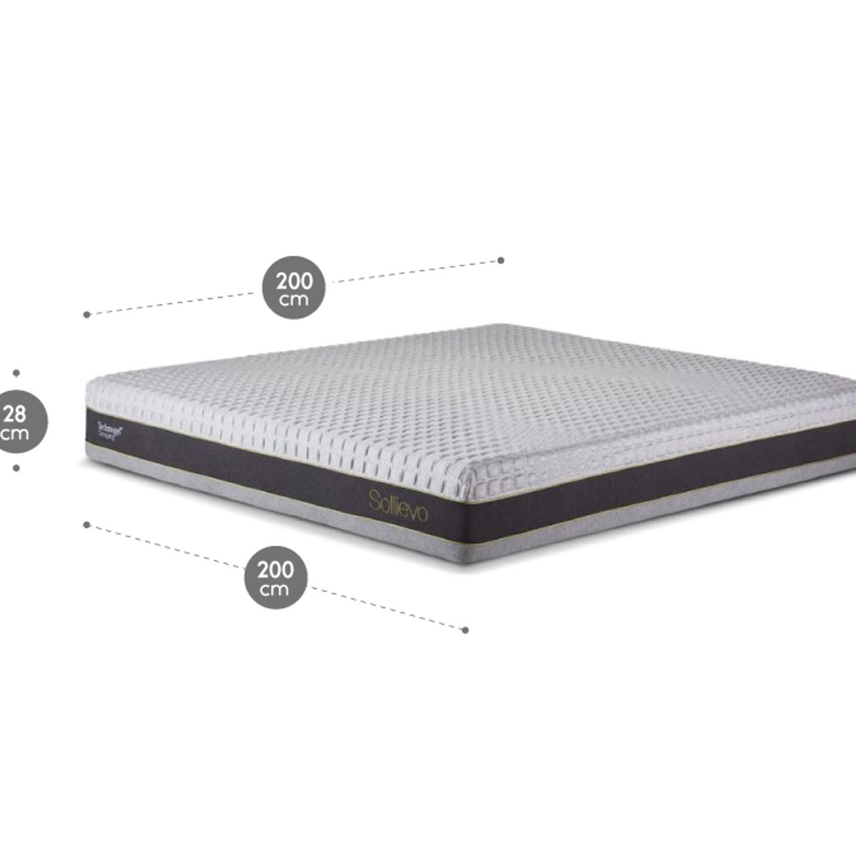 ROSEN - Colchón Rosen Technogel New Sollievo Super King 200 X 200 Cm