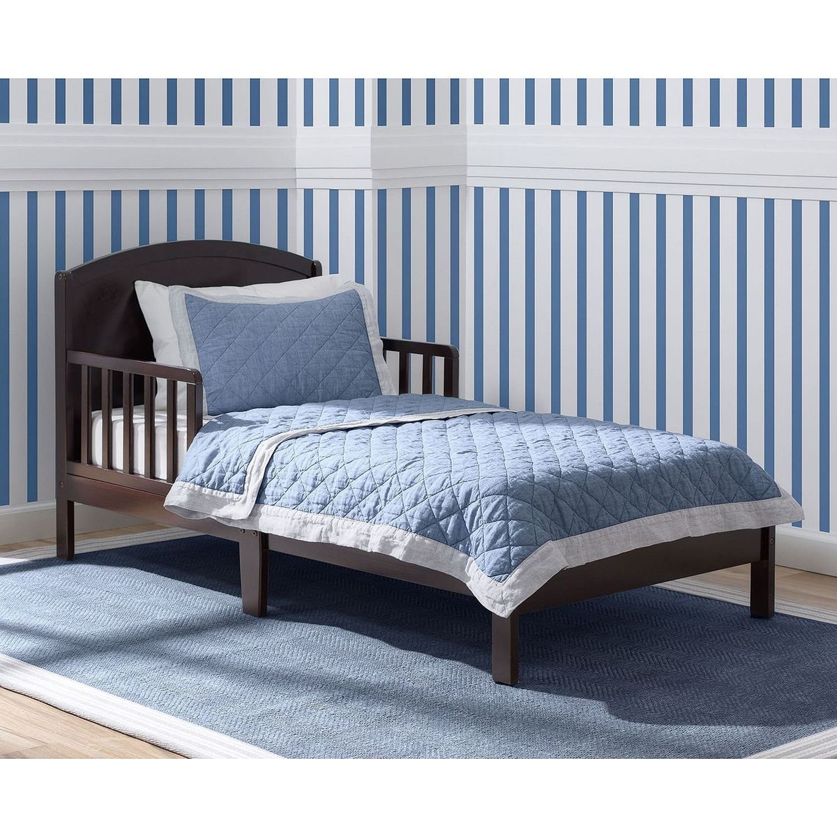 DELTA CHILDREN - Cama de Transición madera solida Abby Chocolate