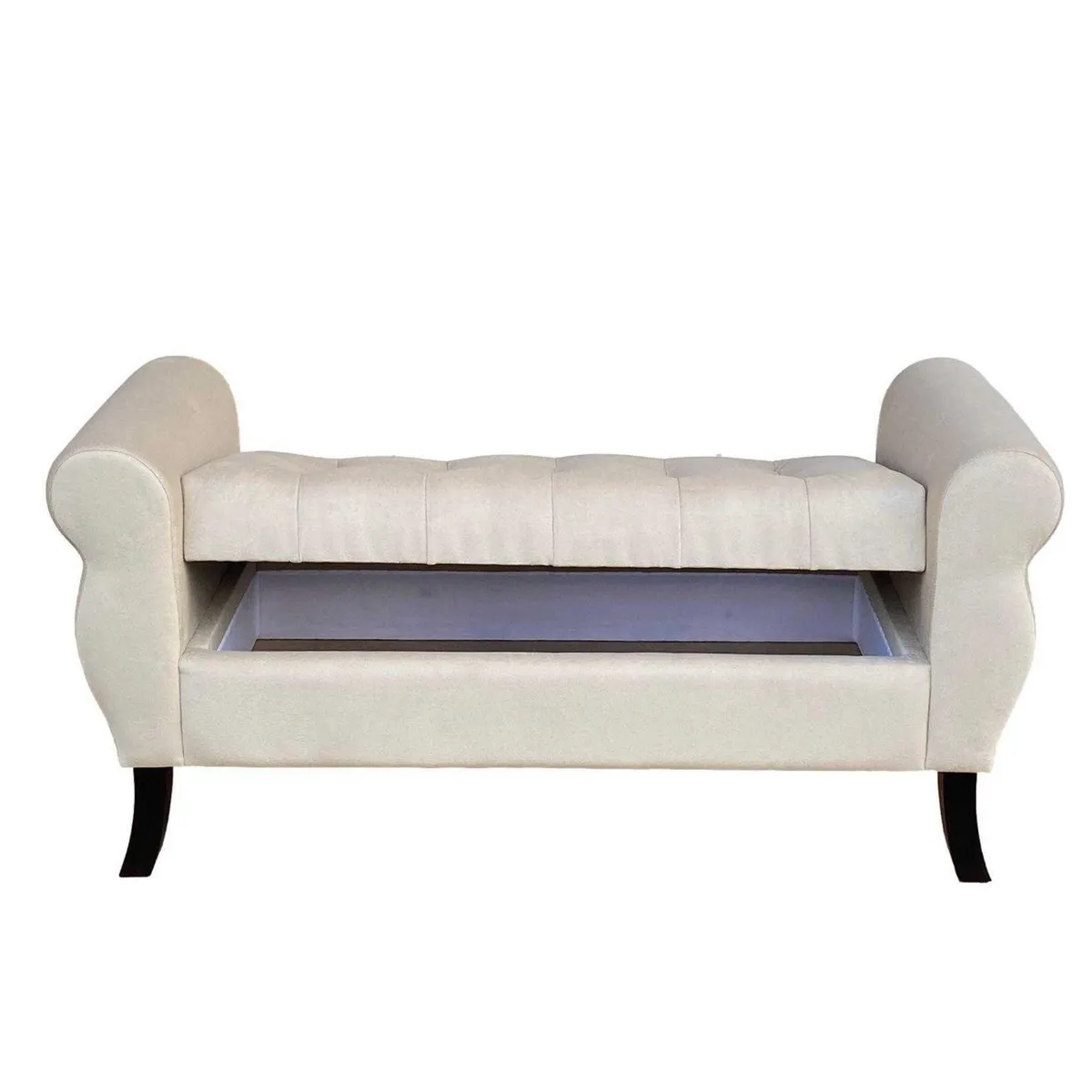 GENERICO - Banqueta Baúl Diva Color Beige