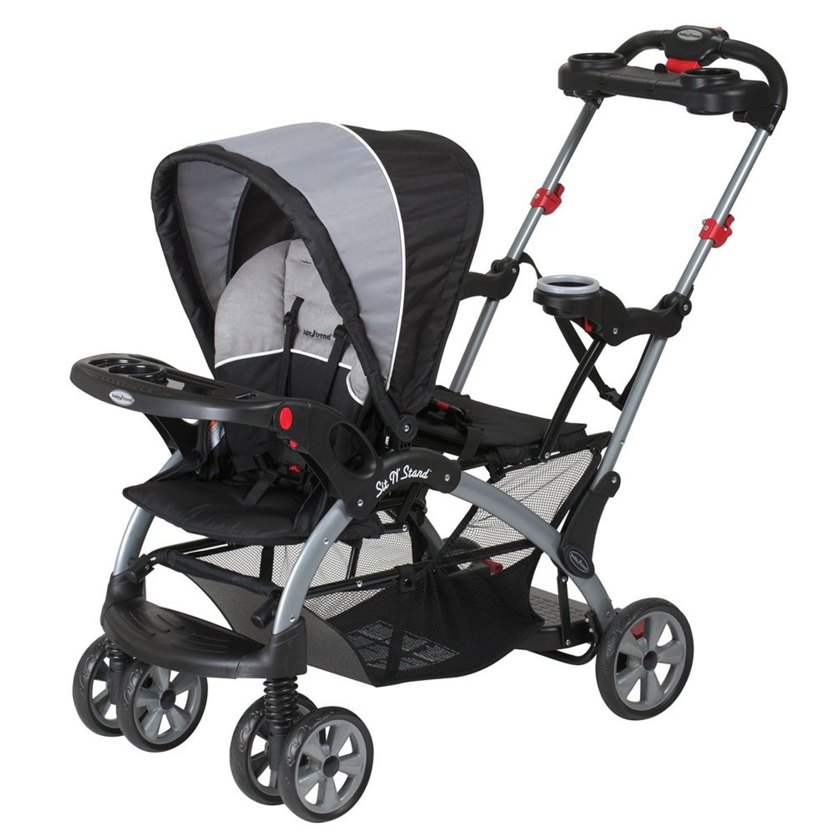 BABY TREND - COCHE DOBLE HERMANO MAYOR Y MENOR SIT STAND PHANTOM ORIGINAL